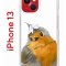 Чехол-накладка Apple iPhone 13 (606542) Kruche PRINT Dafna_Sweetie bird