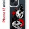 Чехол-накладка Apple iPhone 13 mini (606541) Kruche PRINT Коты-Черепа