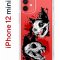 Чехол-накладка Apple iPhone 12 mini (588924) Kruche PRINT Коты-Черепа