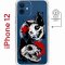 Чехол-накладка Apple iPhone 12  (598886) Kruche PRINT Коты-Черепа