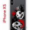 Чехол-накладка Apple iPhone X (580677) Kruche PRINT Коты-Черепа