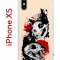 Чехол-накладка Apple iPhone X (580677) Kruche PRINT Коты-Черепа