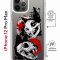 Чехол-накладка Apple iPhone 12 Pro Max (598924) Kruche PRINT Коты-Черепа