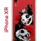 Чехол-накладка Apple iPhone XR (580656) Kruche PRINT Коты-Черепа