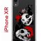 Чехол-накладка Apple iPhone XR (580656) Kruche PRINT Коты-Черепа