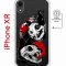 Чехол-накладка iPhone XR Kruche Magnet Print Коты-Черепа