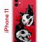 Чехол-накладка Apple iPhone 11 (580676) Kruche PRINT Коты-Черепа