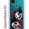 Чехол-накладка Xiaomi Redmi 9C (591325) Kruche PRINT Коты-Черепа