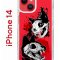 Чехол-накладка Apple iPhone 14  (625957) Kruche PRINT Коты-Черепа