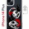 Чехол-накладка Apple iPhone 14 Plus (625965) Kruche PRINT Коты-Черепа