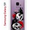 Чехол-накладка Samsung Galaxy S9  (580669) Kruche PRINT Коты-Черепа