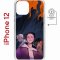 Чехол-накладка Apple iPhone 12  (598886) Kruche PRINT Со смыслом