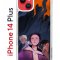 Чехол-накладка Apple iPhone 14 Plus (625954) Kruche PRINT Со смыслом