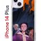 Чехол-накладка Apple iPhone 14 Plus (625954) Kruche PRINT Со смыслом