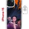 Чехол-накладка Apple iPhone 15 (641584) Kruche PRINT Со смыслом